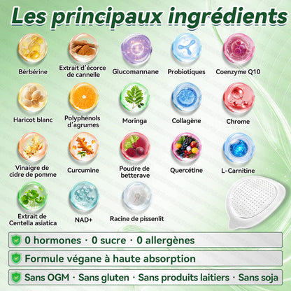 Boutique officielle 🔥🔥 𝐋𝐔𝐗𝐀𝐑𝐈𝐒𝐄® Moringa · Berbérine + NAD+ – Timbre nano à micro‑aiguilles 10‑en‑1 avancé (1× par jour, résultats visibles en 7 jours) | Gestion du poids, relâchement cutané, sommeil, articulations, etc.