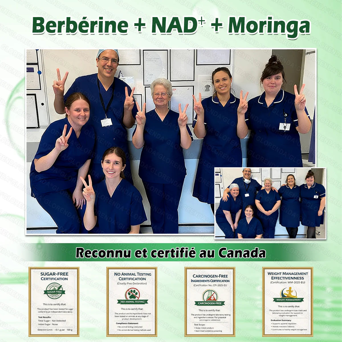 Boutique officielle 🔥🔥 𝐋𝐔𝐗𝐀𝐑𝐈𝐒𝐄® Moringa · Berbérine + NAD+ – Timbre nano à micro‑aiguilles 10‑en‑1 avancé (1× par jour, résultats visibles en 7 jours) | Gestion du poids, relâchement cutané, sommeil, articulations, etc.